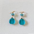 Tranquil Blue Glass Earrings