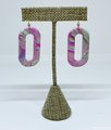 Mod Pink Polymer Clay Earrings
