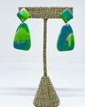 Bright Caribe Polymer Clay Earrings