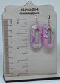Mod Pink Polymer Clay Earrings