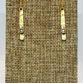 Custom Birthstone Crystal Stick Earrings