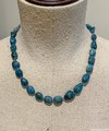 Hand Knotted Matte Apatite Nugget Necklace