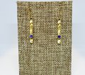 Custom Birthstone Crystal Stick Earrings