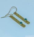 Custom Birthstone Crystal Stick Earrings
