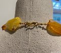 Hand-knotted Orange Agate Slice Necklace