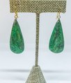Faux Jade Polymer Clay Earrings