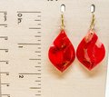 Faux Fire Agate Polymer Clay Earrings