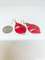 Faux Fire Agate Polymer Clay Earrings