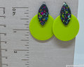 Mid Century Inspired Polymer Clay Earrings