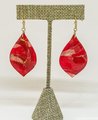Faux Fire Agate Polymer Clay Earrings