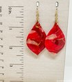 Faux Fire Agate Polymer Clay Earrings