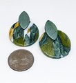 Mid Century Inspired Polymer Clay Earrings