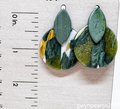 Mid Century Inspired Polymer Clay Earrings