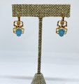 Scarab Crystal Earrings