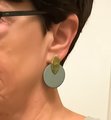Mid Century Inspired Polymer Clay Earrings