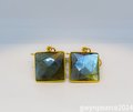 Square Labradorite Gold-filled Earrings