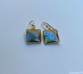 Square Labradorite Gold-filled Earrings