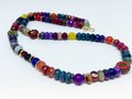 Mixed Gemstone and Glass Necklace