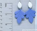 Leaf and Bloom Polymer Clay Earrings
