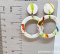 Summer Swirl Polymer Clay Earrings