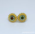 Rope Motif Crystal Stud Earrings