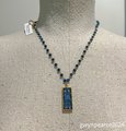 Starry Night Resin Bar Necklace