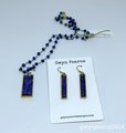 Starry Night Resin Bar Necklace