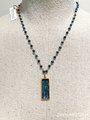 Starry Night Resin Bar Necklace