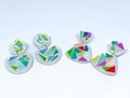 Polymer Clay Mosaic Post Earrings