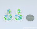 Polymer Clay Mosaic Post Earrings