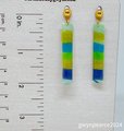 Seaside Stripes Polymer Clay Earrings