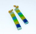 Seaside Stripes Polymer Clay Earrings