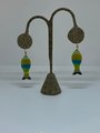 Seaside Stripes Polymer Clay Earrings