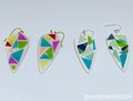 Polymer Clay Mosaic Earrings
