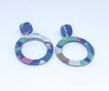 Textured Polymer Clay Hoops