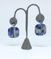 Blue Stained Glass Effect Earrings
