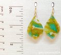 Aqua Stained Glass Effect Earrings