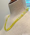 Hand-Knotted Yellow Mermaid Glass Necklace