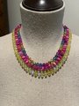 Rainbow Crystal Hand Knotted Necklace