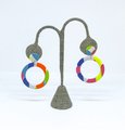 Textured Polymer Clay Hoops