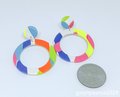 Textured Polymer Clay Hoops