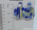 Blue Stained Glass Effect Earrings