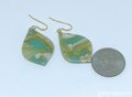 Aqua Stained Glass Effect Earrings