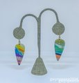 Beachside Swirl Polymer Clay Earrings