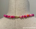 Hand-Knotted Pink Opal and Jade Necklace