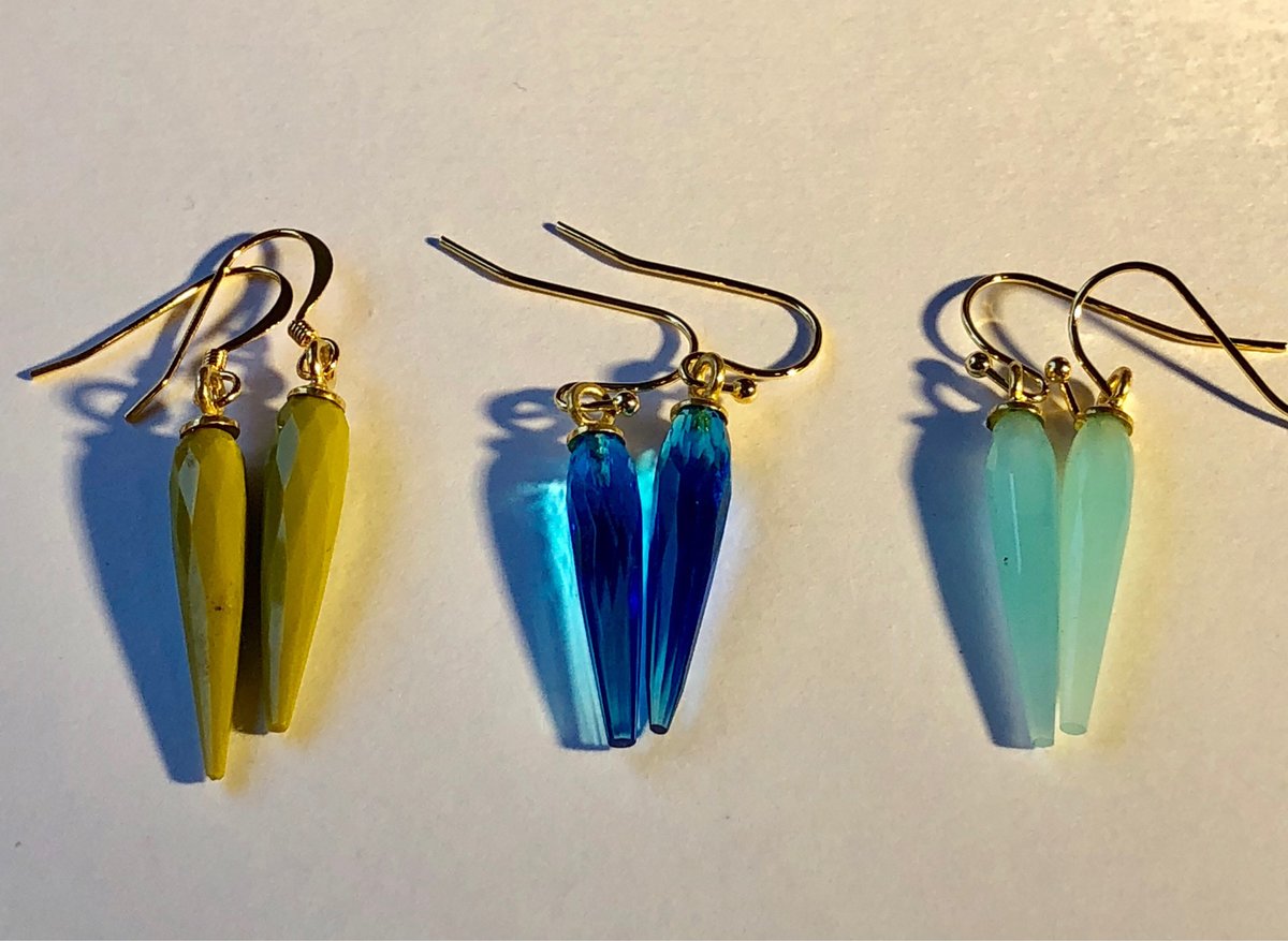 Faceted Quartz Drops