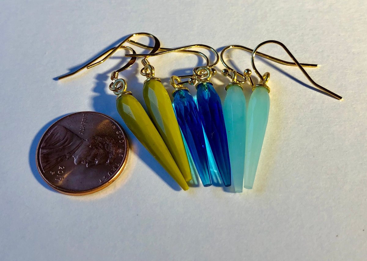 Faceted Quartz Drops