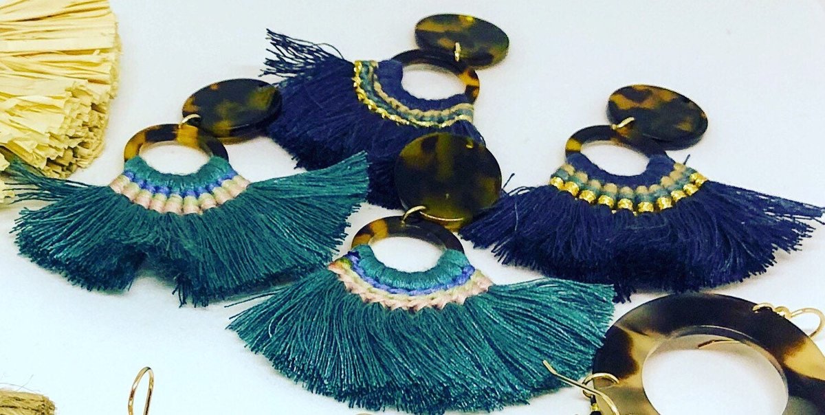 Tassel and Tortoise Earrings