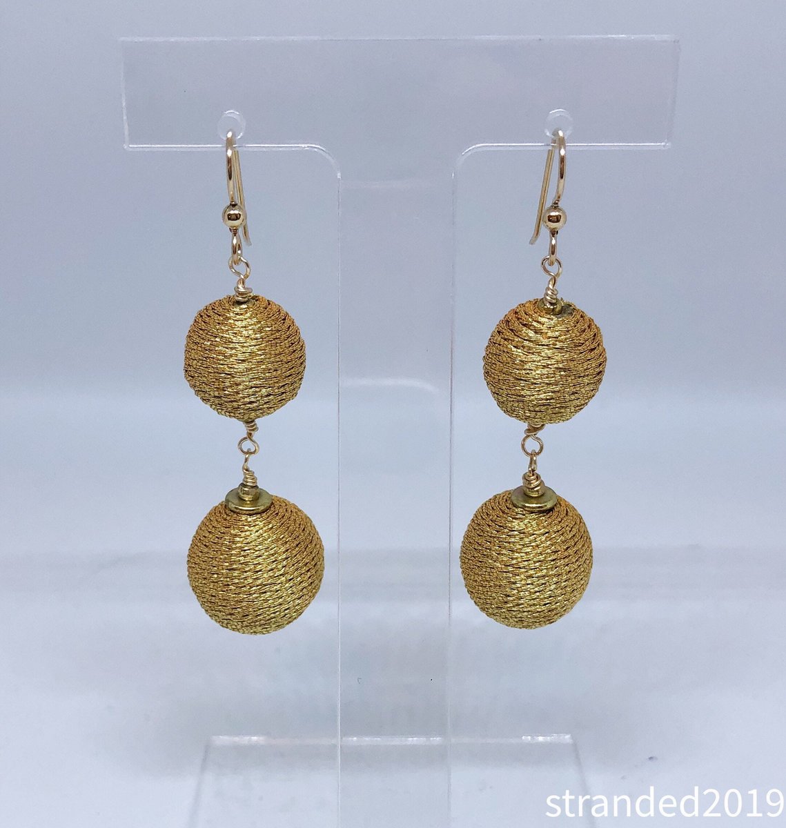 Chic Threaded Bead Earrings