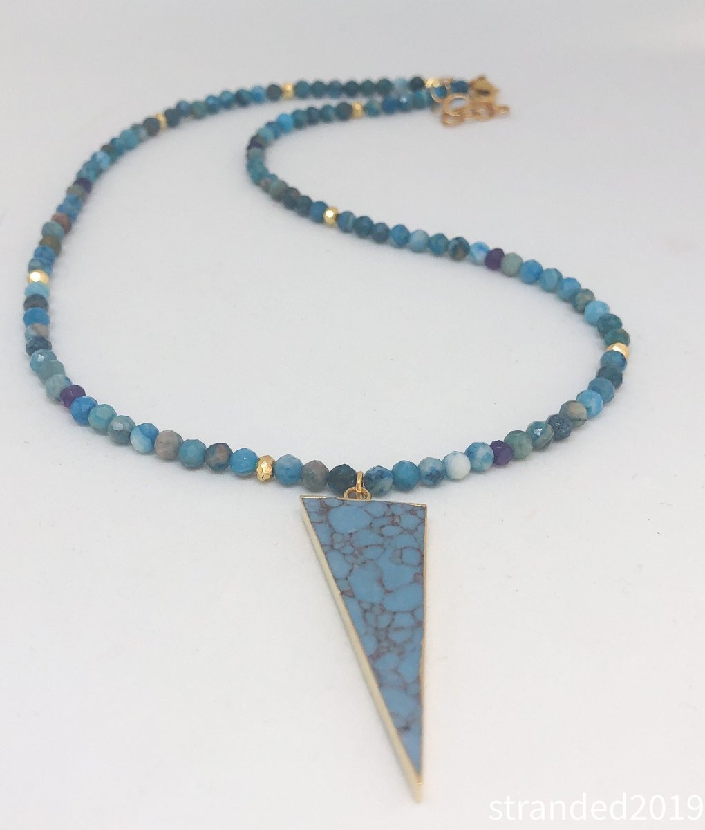 Jasper, Chrysocolla, and Amethyst Beaded Necklace